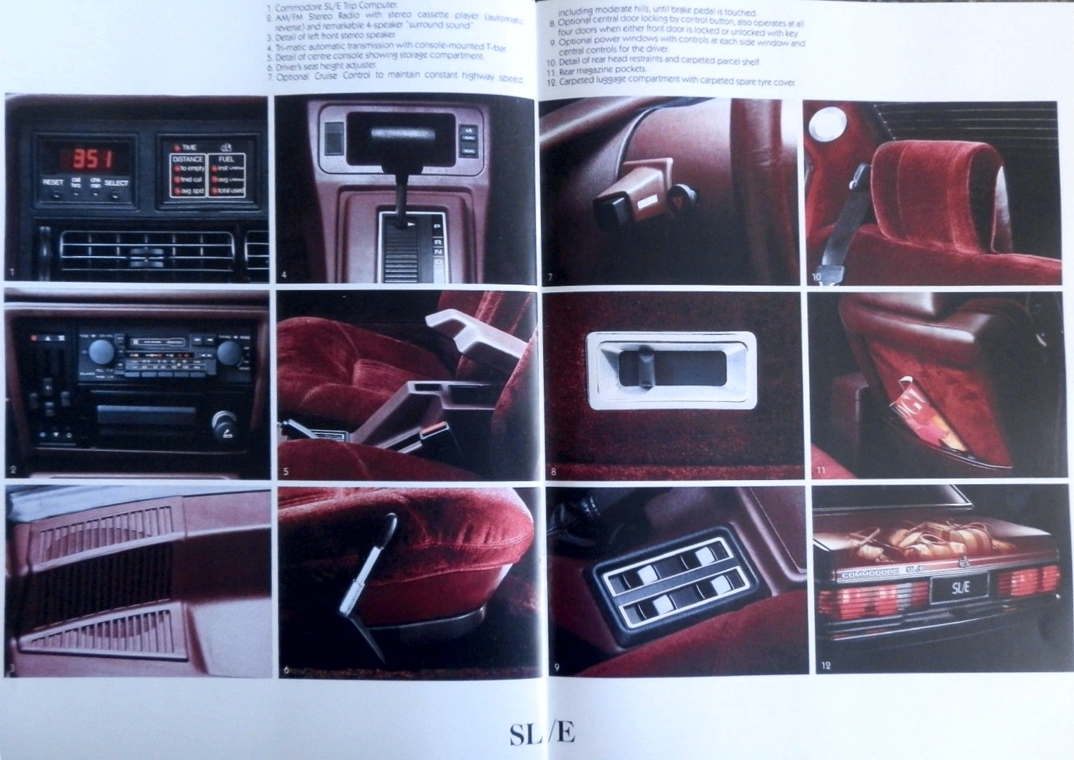1981 Holden Commodore VH SL/E Brochure Page 5